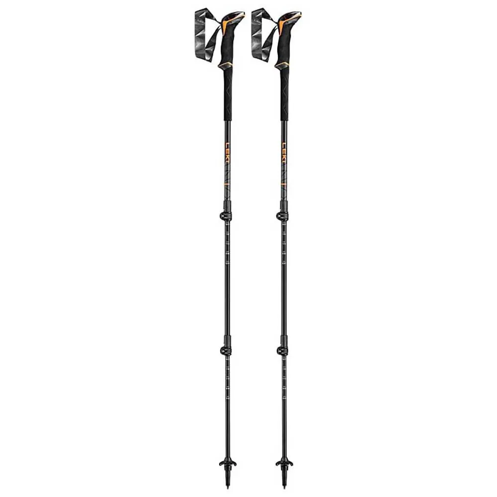 LEKI Makalu Lite Stöcke, Orange / black / dark anthracite, 100-135cm