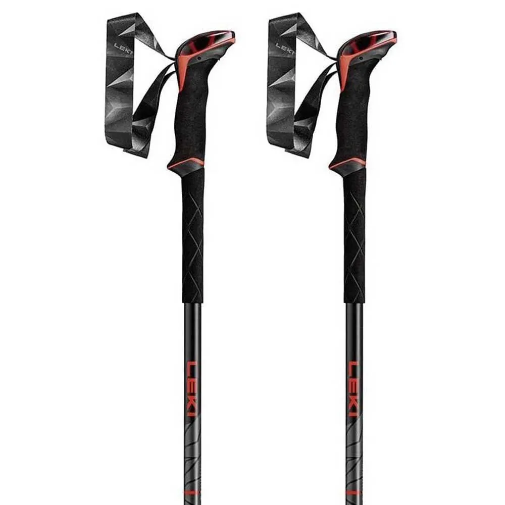 LEKI Makalu Stöcke, Bright red / black / dark anthracite, 110-145cm LEKI Makalu Stöcke, Bright red / black / dark anthracite, 110-145cm