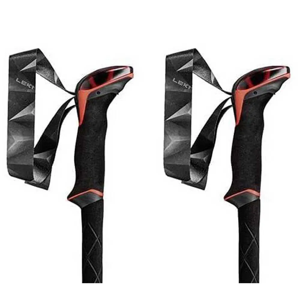 LEKI Makalu Stöcke, Bright red / black / dark anthracite, 110-145cm LEKI Makalu Stöcke, Bright red / black / dark anthracite, 110-145cm