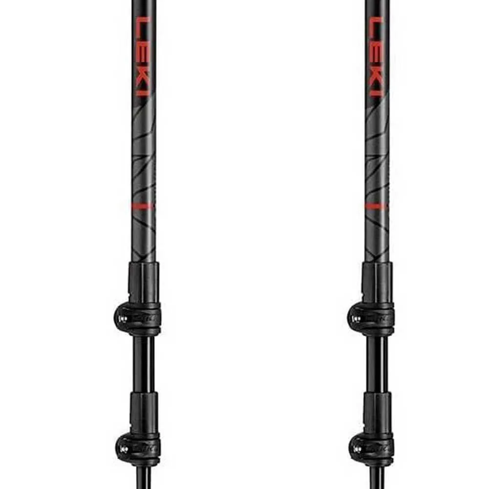 LEKI Makalu Stöcke, Bright red / black / dark anthracite, 110-145cm LEKI Makalu Stöcke, Bright red / black / dark anthracite, 110-145cm