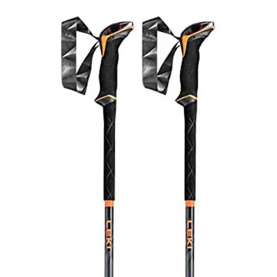 LEKI Sherpa Lite Stöcke, Neon orange / black / denim blue, 100-135cm LEKI Sherpa Lite Stöcke, Neon orange / black / denim blue, 100-135cm