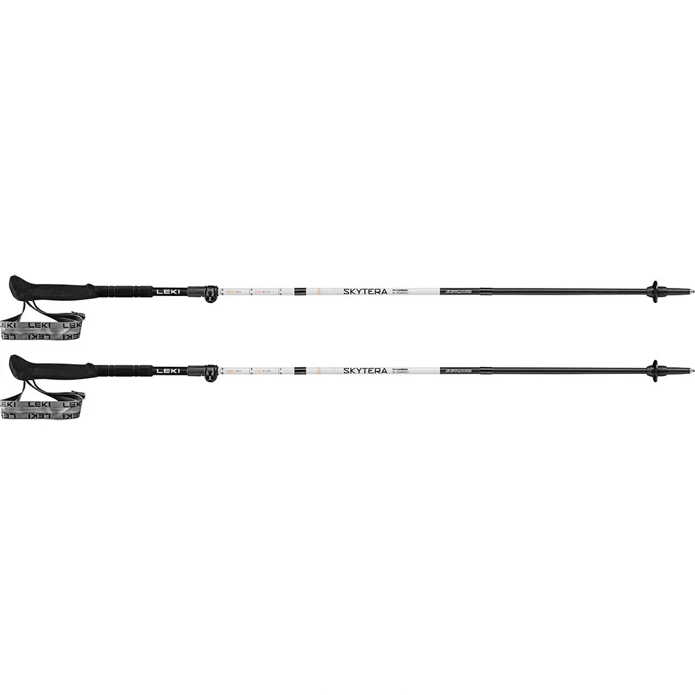 LEKI Skytera Fx Carbon Sl Compact Stöcke, White / black / orange, 100-120cm LEKI Skytera Fx Carbon Sl Compact Stöcke, White / black / orange, 100-120cm
