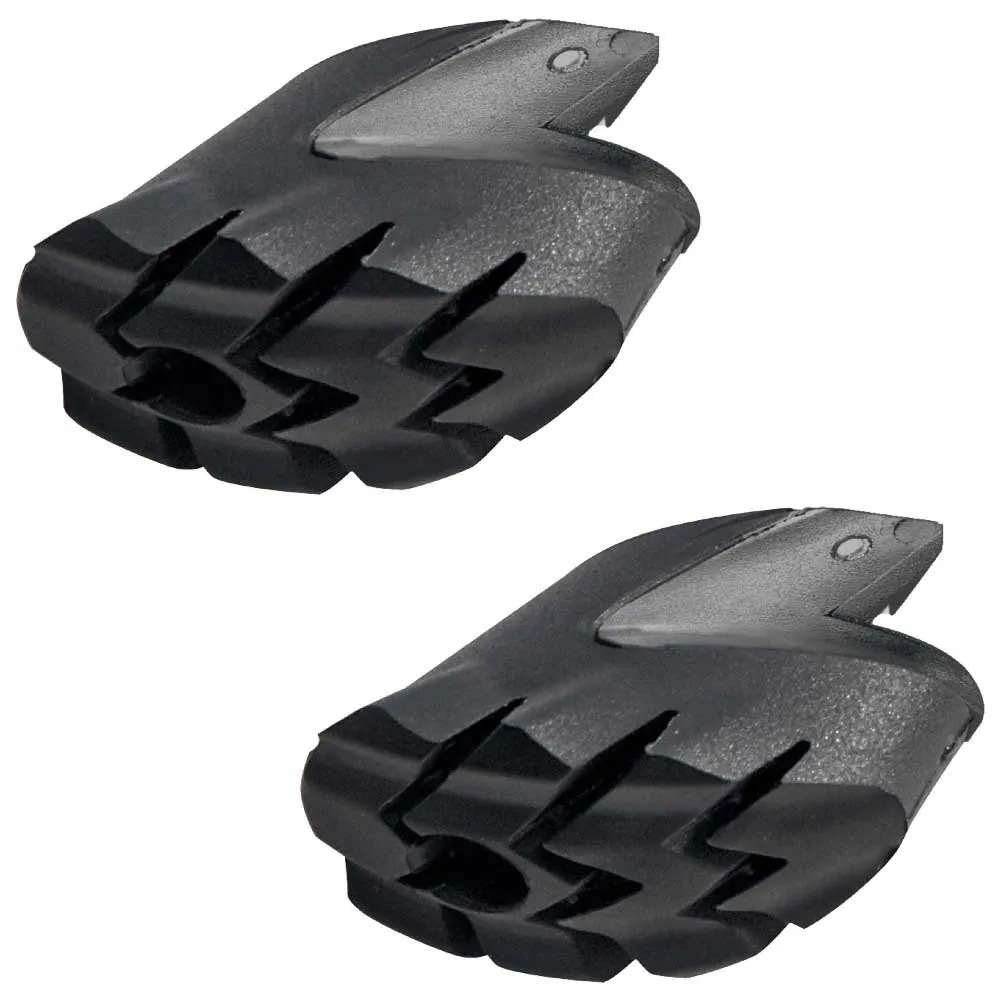 LEKI Smart Walking-stöcke Kappen 2 Einheiten, Black / white, One Size LEKI Smart Walking-stöcke Kappen 2 Einheiten, Black / white, One Size