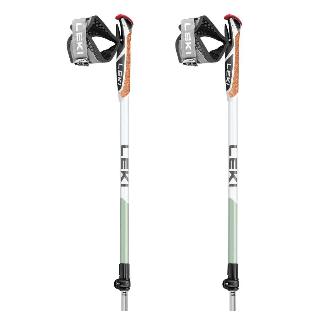 LEKI Spin Shark Sl Stöcke, Grey / green / white, 100-130cm LEKI Spin Shark Sl Stöcke, Grey / green / white, 100-130cm