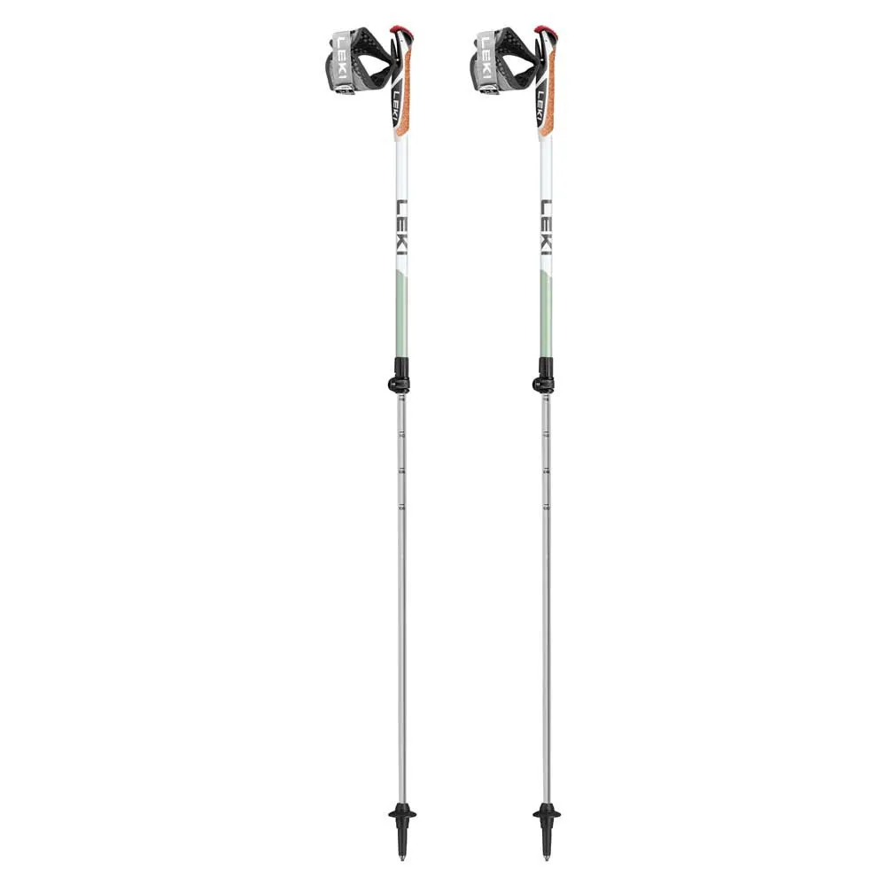 LEKI Spin Shark Sl Stöcke, Grey / green / white, 100-130cm LEKI Spin Shark Sl Stöcke, Grey / green / white, 100-130cm