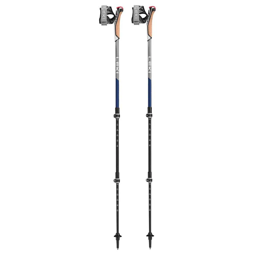 LEKI Traveller Carbon Stöcke, Midnight blue / dark metallic / light anthracite / white, 90-130cm LEKI Traveller Carbon Stöcke, Midnight blue / dark metallic / light anthracite / white, 90-130cm