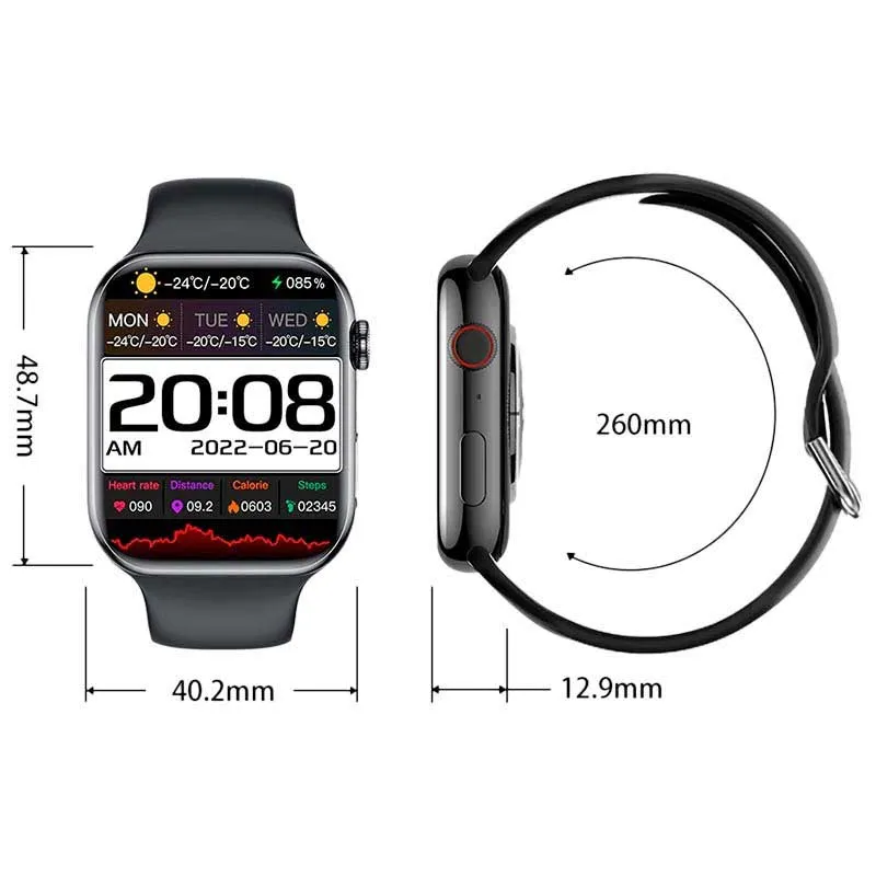 Lemfo Dm10 Smartwatch, Black Lemfo Dm10 Smartwatch, Black
