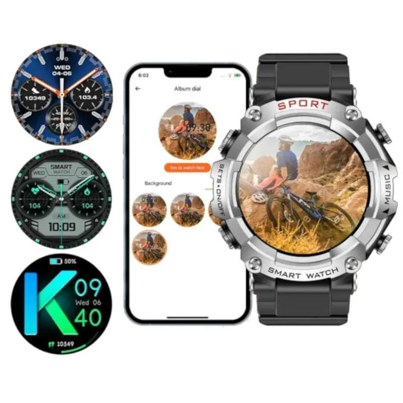 Lemfo T96 Smartwatch, Silver