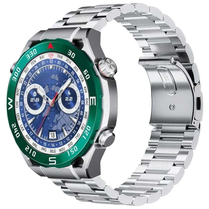 Lemfo X10 Pro Smartwatch, Green / silver