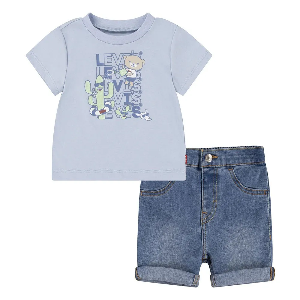 Levi's Critter Stacked Logo Kurzarm-set Levi's Critter Stacked Logo Kurzarm-set
