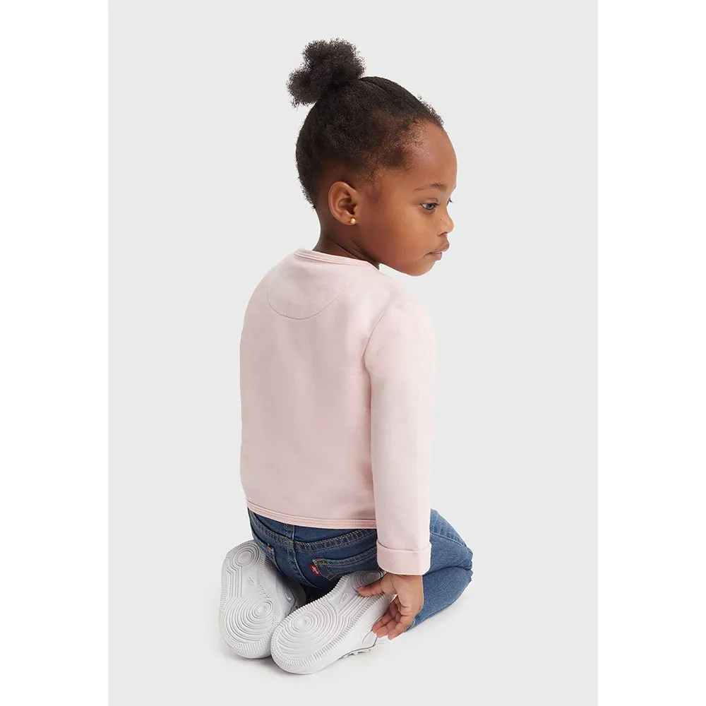 Levi's French Terry Cardigan Sweatshirt, Chalk pink, 18MON
