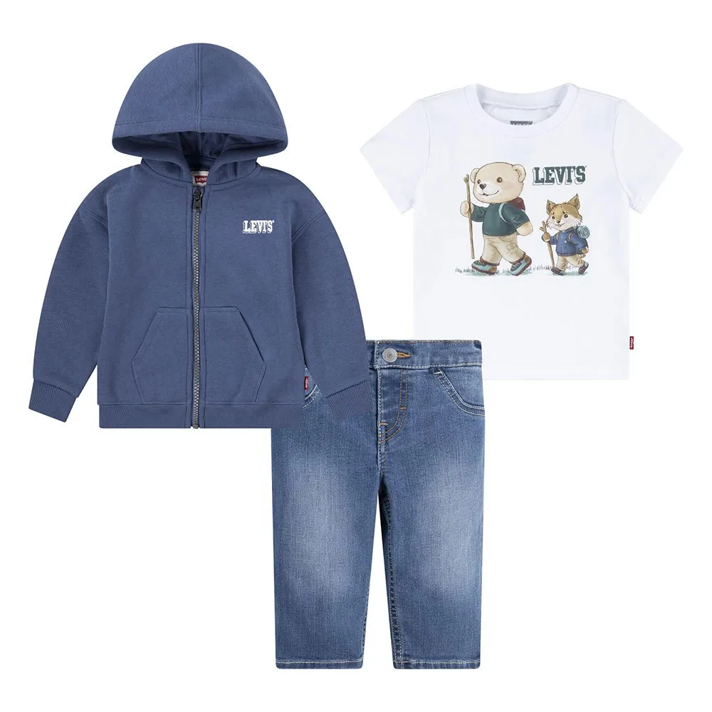 Levi's Hiking Langarm-set, Vintage indigo, 3MON Levi's Hiking Langarm-set, Vintage indigo, 3MON