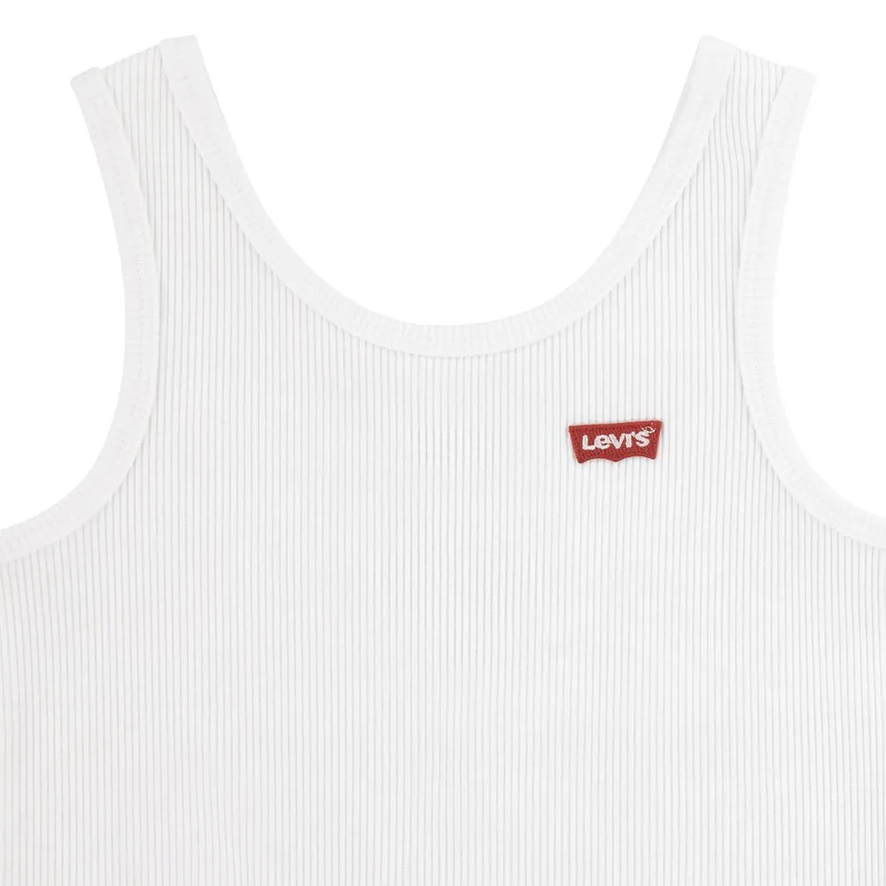 Levi's Meet And Greet Ribbed ärmelloses T-shirt, Bright white, 16Y Levi's Meet And Greet Ribbed ärmelloses T-shirt, Bright white, 16Y