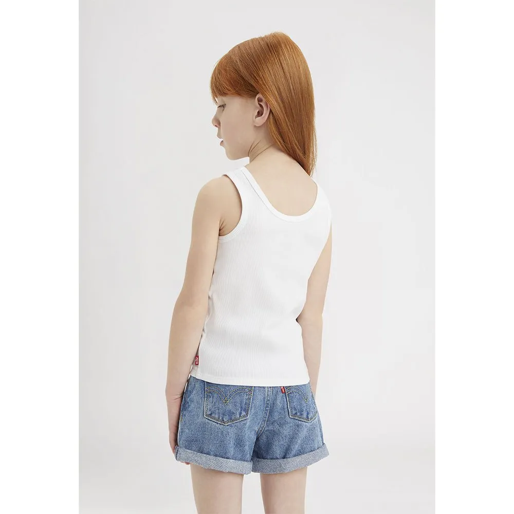 Levi's Meet And Greet Ribbed ärmelloses T-shirt, Bright white, 16Y Levi's Meet And Greet Ribbed ärmelloses T-shirt, Bright white, 16Y