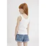 Levi's Meet And Greet Ribbed ärmelloses T-shirt, Bright white, 16Y