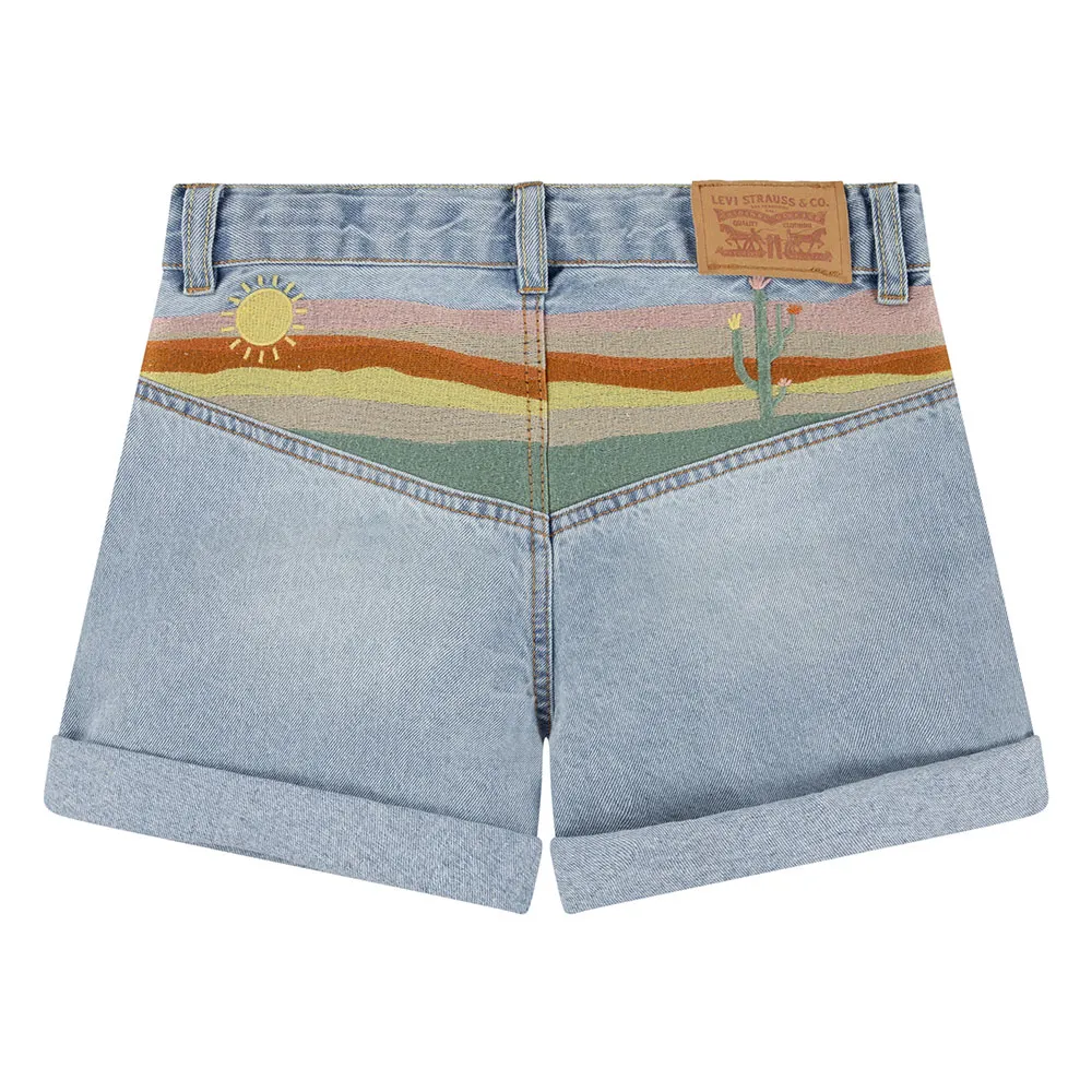 Levi's Mini Mom Embroider Kurze Hose Levi's Mini Mom Embroider Kurze Hose