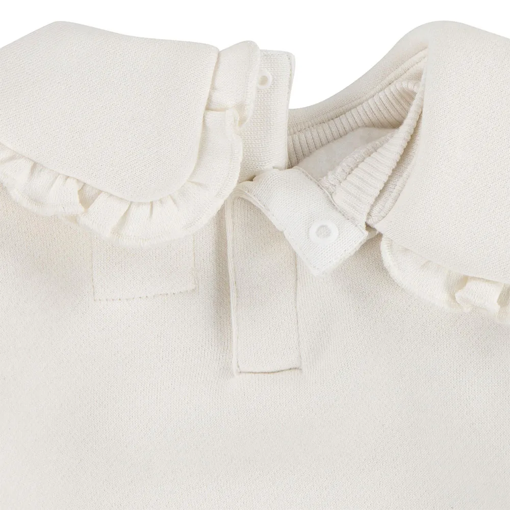 Levi's Ruffle Crew Sweatshirt, Egret, 6MON Levi's Ruffle Crew Sweatshirt, Egret, 6MON