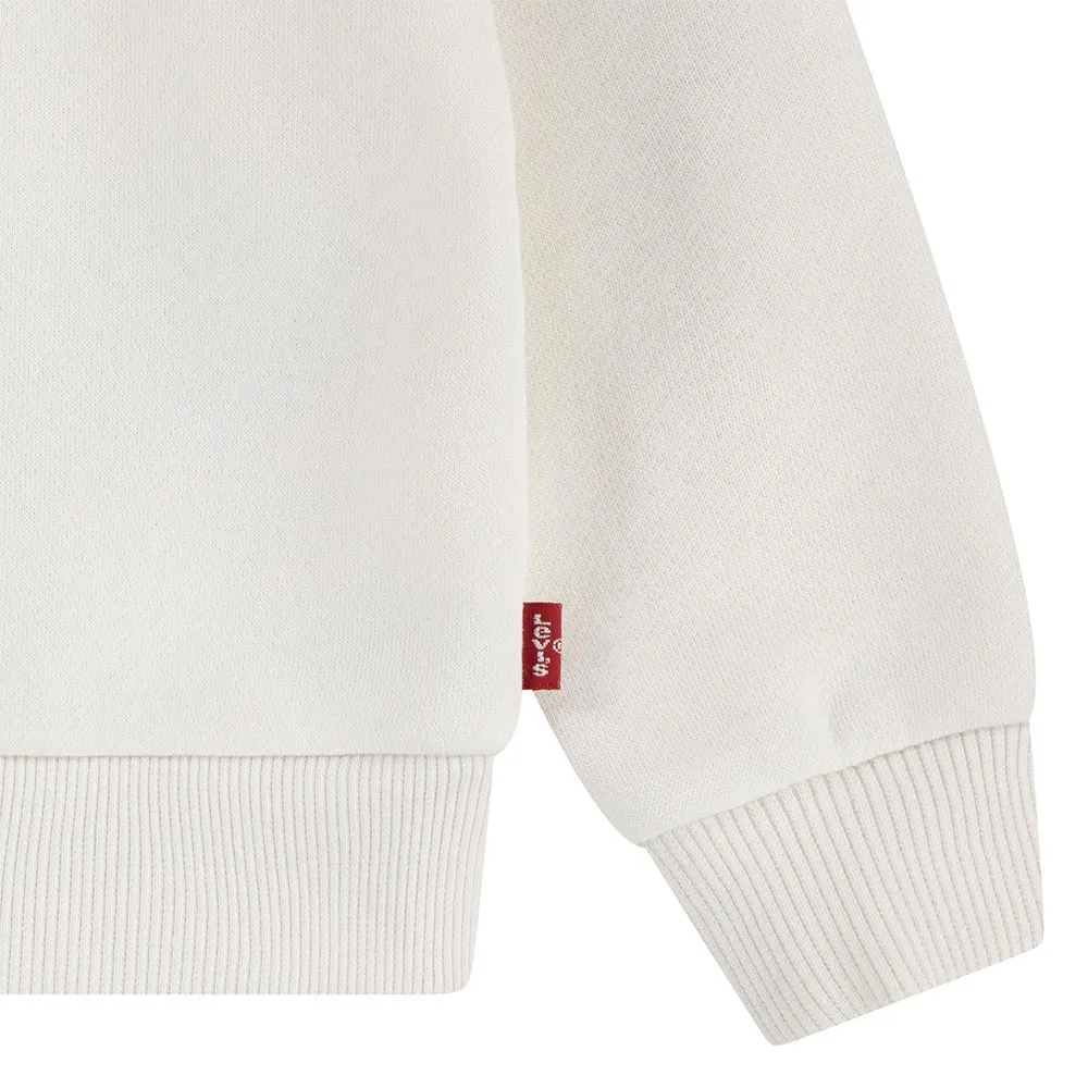 Levi's Ruffle Crew Sweatshirt, Egret, 6MON Levi's Ruffle Crew Sweatshirt, Egret, 6MON