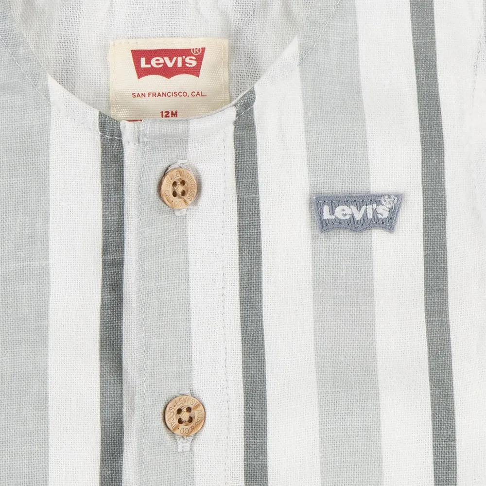 Levi's Stripe Romper Set Ohne Ärmel, Bright white, 3Y Levi's Stripe Romper Set Ohne Ärmel, Bright white, 3Y