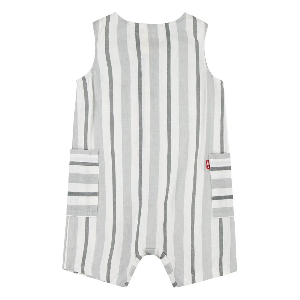 Levi's Stripe Romper Set Ohne Ärmel, Bright white, 3Y Levi's Stripe Romper Set Ohne Ärmel, Bright white, 3Y
