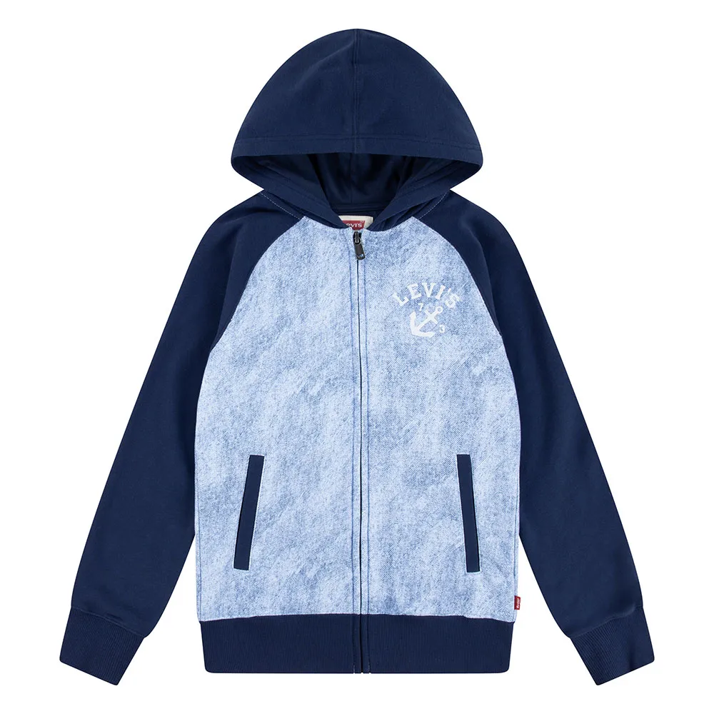 Levi's Trompe Loeil Denim Kapuzenpullover Levi's Trompe Loeil Denim Kapuzenpullover