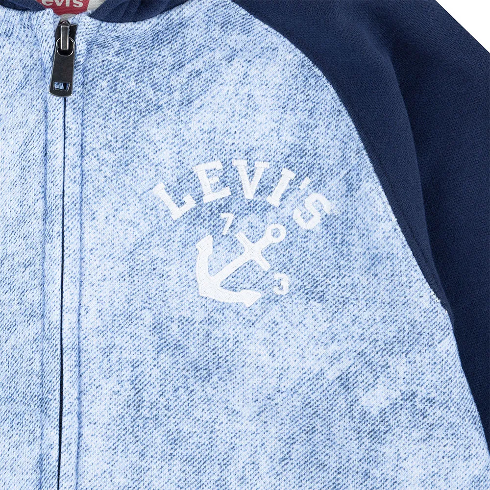 Levi's Trompe Loeil Denim Kapuzenpullover Levi's Trompe Loeil Denim Kapuzenpullover