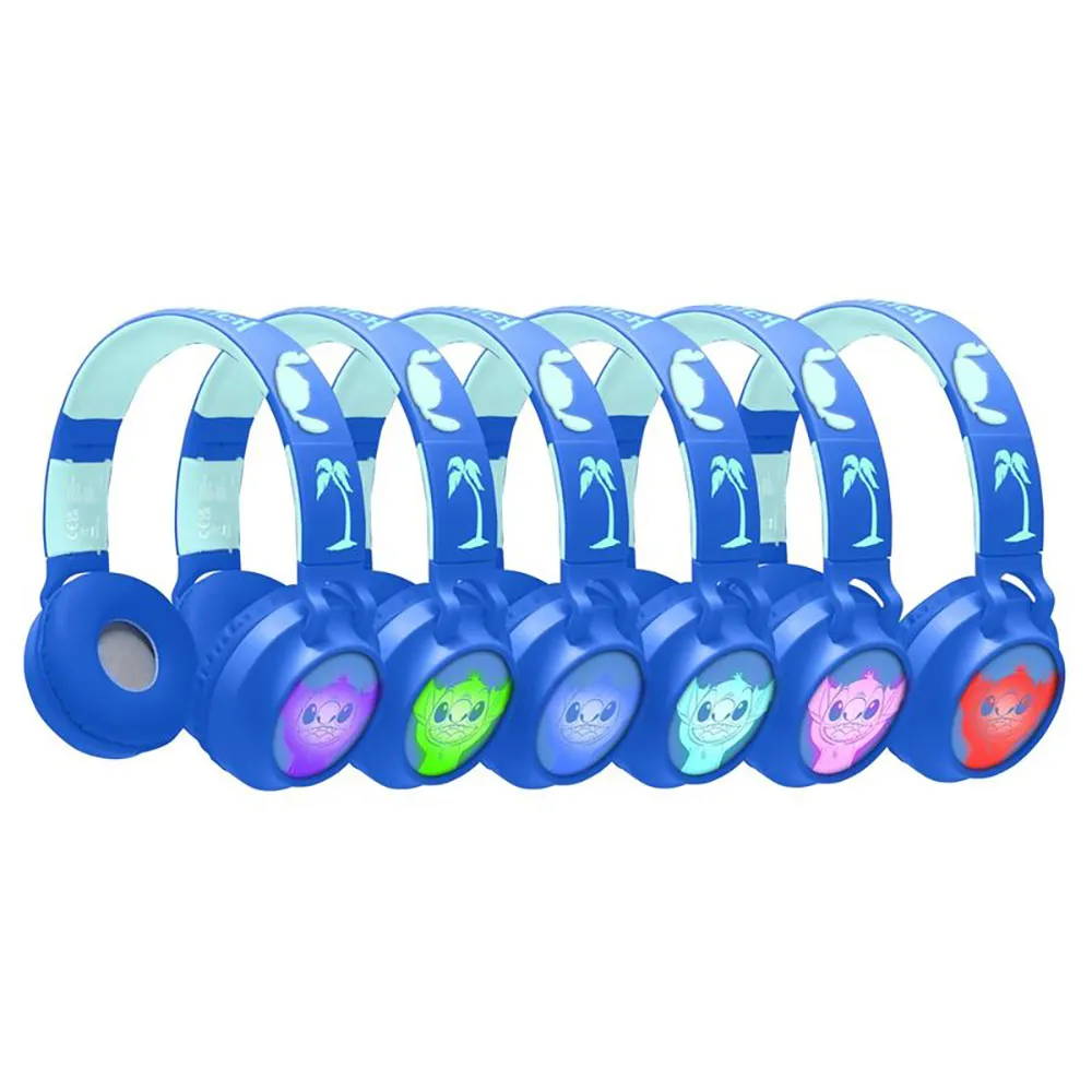 Lexibook Disney Stitch Bluetooth-leuchtkopfhörer, Blue, One Size Lexibook Disney Stitch Bluetooth-leuchtkopfhörer, Blue, One Size