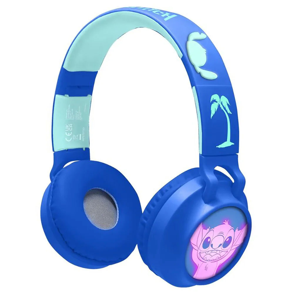 Lexibook Disney Stitch Bluetooth-leuchtkopfhörer, Blue, One Size Lexibook Disney Stitch Bluetooth-leuchtkopfhörer, Blue, One Size