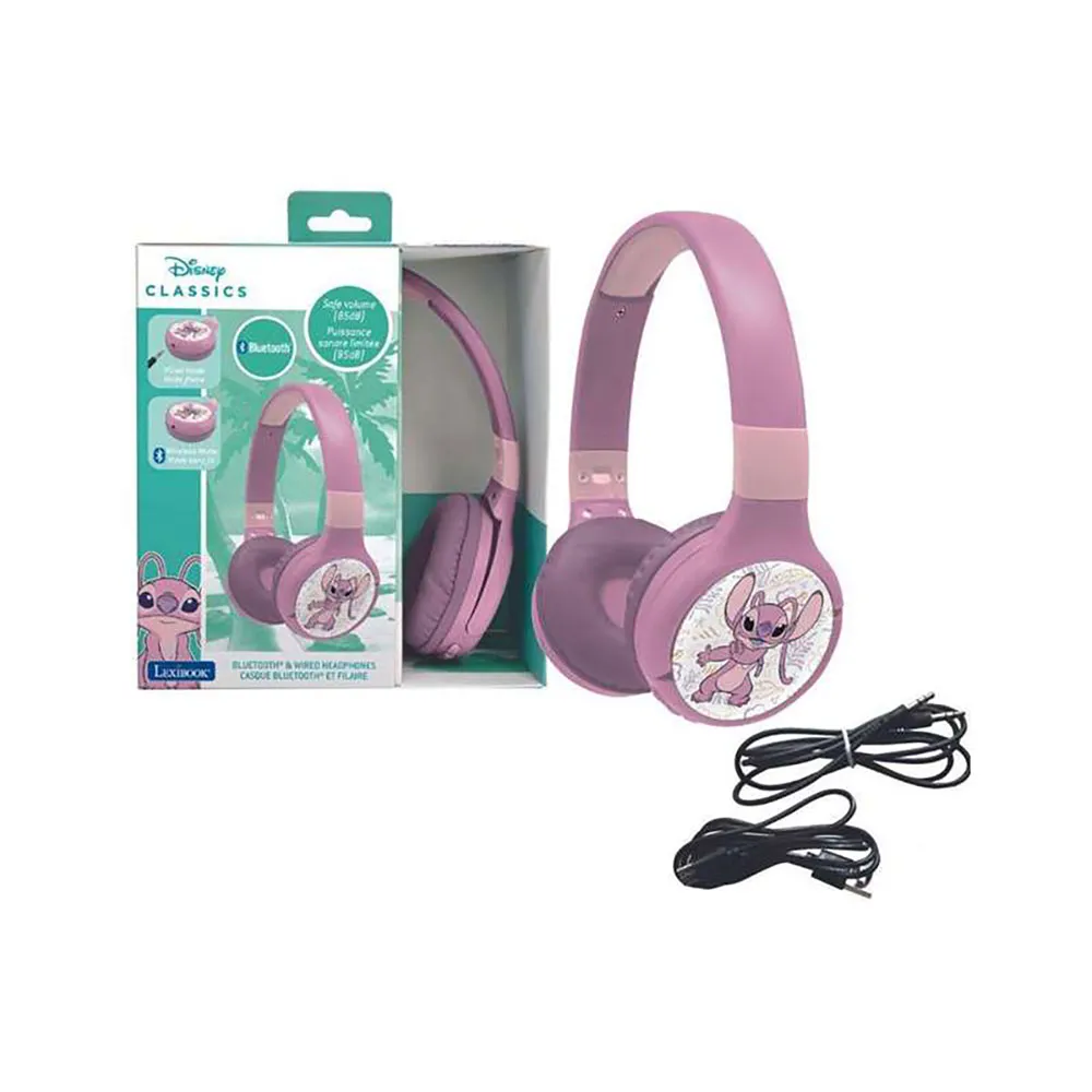 Lexibook Stitch 2 In 1 Faltbare Bluetooth-kopfhörer Mit Kabel, Multicolor, One Size Lexibook Stitch 2 In 1 Faltbare Bluetooth-kopfhörer Mit Kabel, Multicolor, One Size