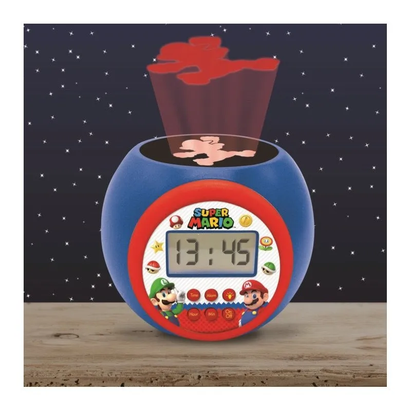 Lexibook Super Mario Wecker Mit Projektion, Multicolor Lexibook Super Mario Wecker Mit Projektion, Multicolor