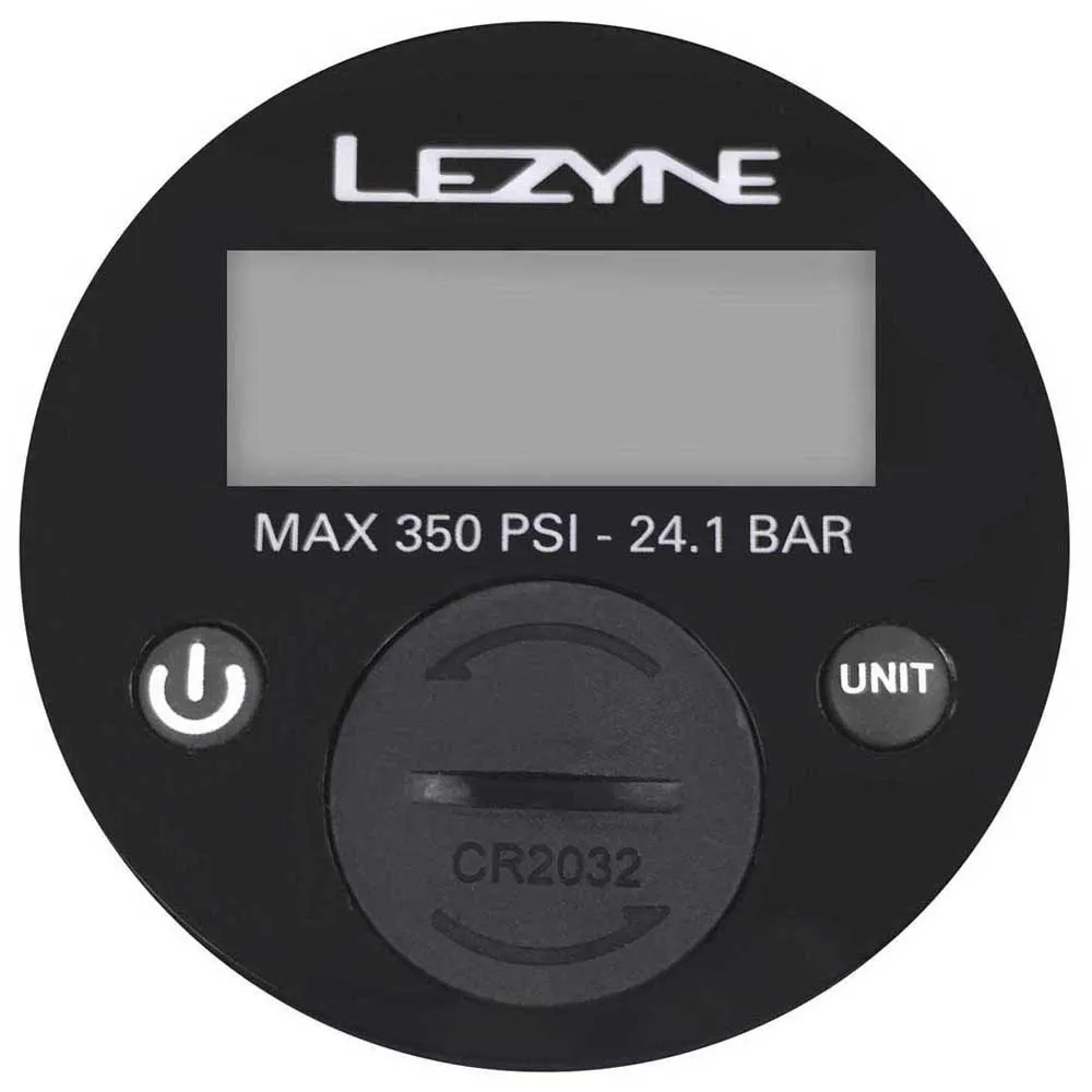 Lezyne 350 Psi Manometer, Black, One Size Lezyne 350 Psi Manometer, Black, One Size