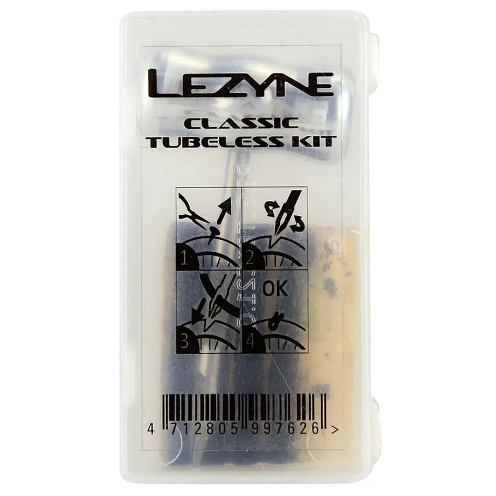 Lezyne Classic Tubeless Reparatursatz 24 Einheiten, Grey, One Size Lezyne Classic Tubeless Reparatursatz 24 Einheiten, Grey, One Size