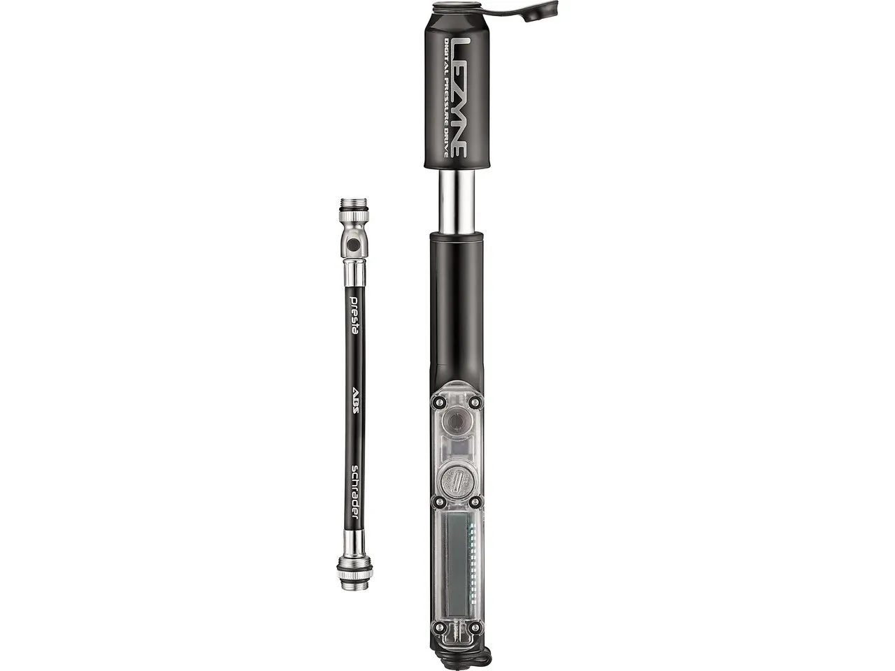 Lezyne CNC Digital Pressure Drive Minipumpe, Schwarz, One Size