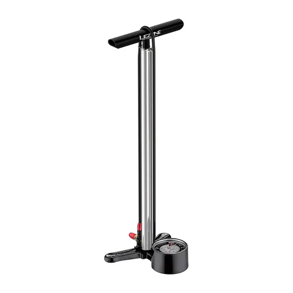 Lezyne Cnc Floor Drive 3.5 Standpumpe, Silver, 220psi Lezyne Cnc Floor Drive 3.5 Standpumpe, Silver, 220psi