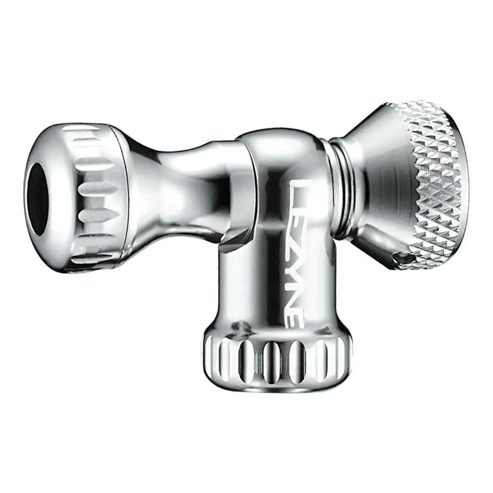 Lezyne Control Drive Co2 Pumpenkopf, Gloss silver, One Size Lezyne Control Drive Co2 Pumpenkopf, Gloss silver, One Size