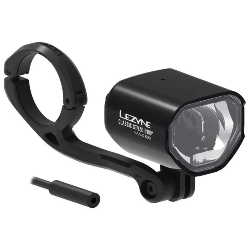 Lezyne E-bike Classic Stvzo E900+ Frontlicht, Black, 900 Lumina Lezyne E-bike Classic Stvzo E900+ Frontlicht, Black, 900 Lumina