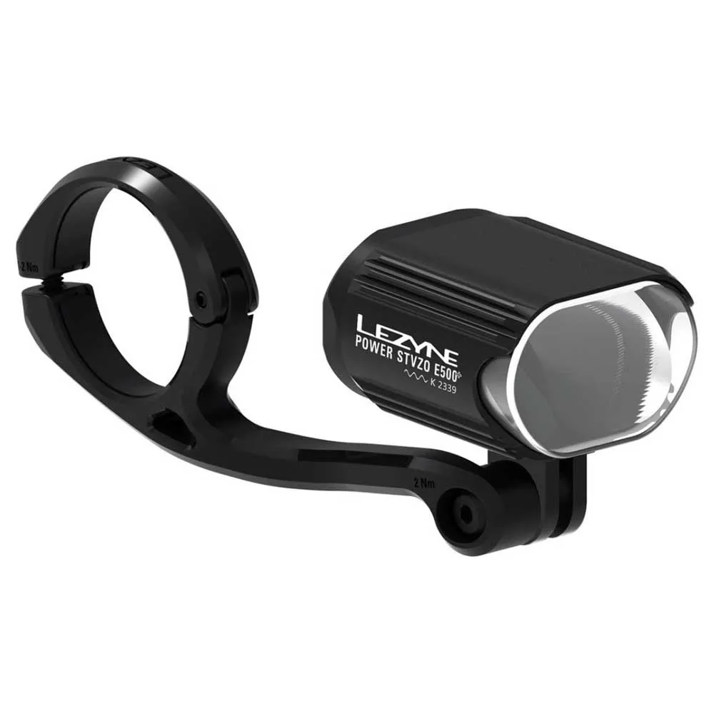 Lezyne E-bike Power Stvzo E500+ Frontlicht, Satin black, 500 Lumina Lezyne E-bike Power Stvzo E500+ Frontlicht, Satin black, 500 Lumina