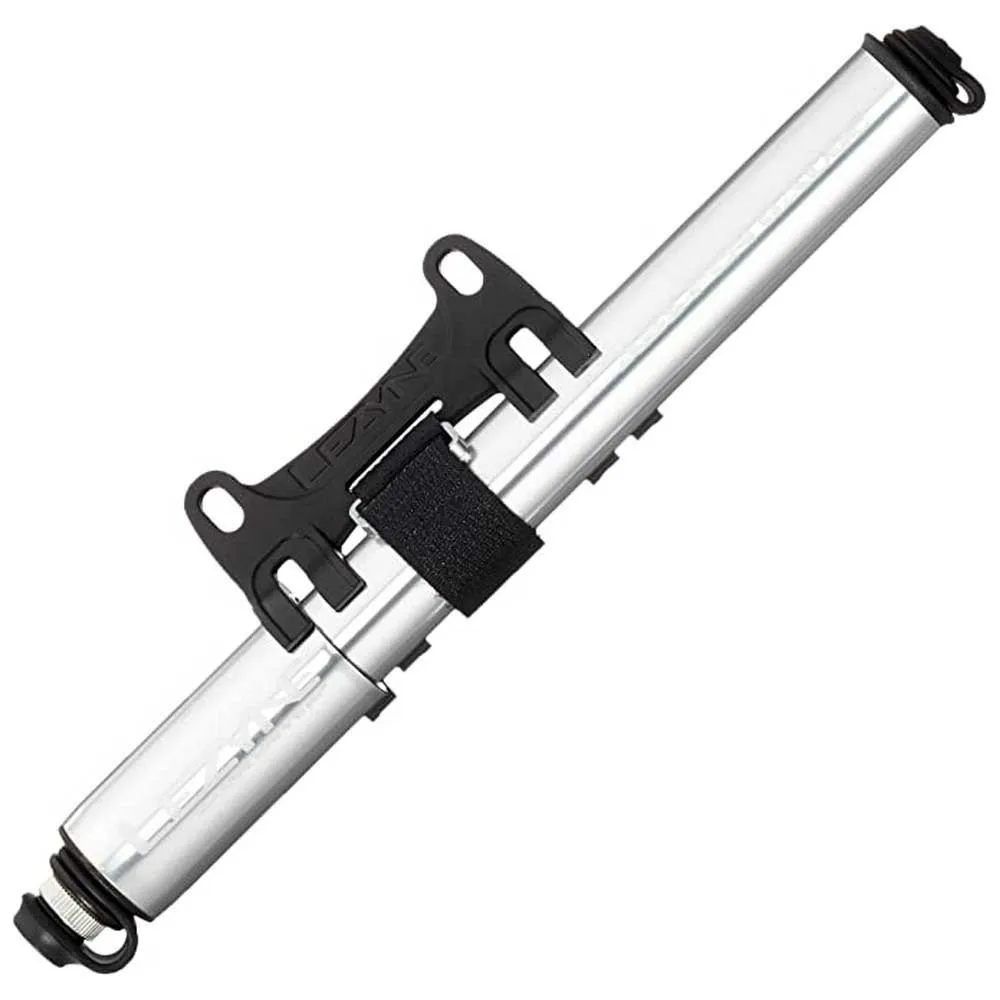 Lezyne Gauge Drive Hp Mini-pumpe, Silver, 232mm / 120psi Lezyne Gauge Drive Hp Mini-pumpe, Silver, 232mm / 120psi
