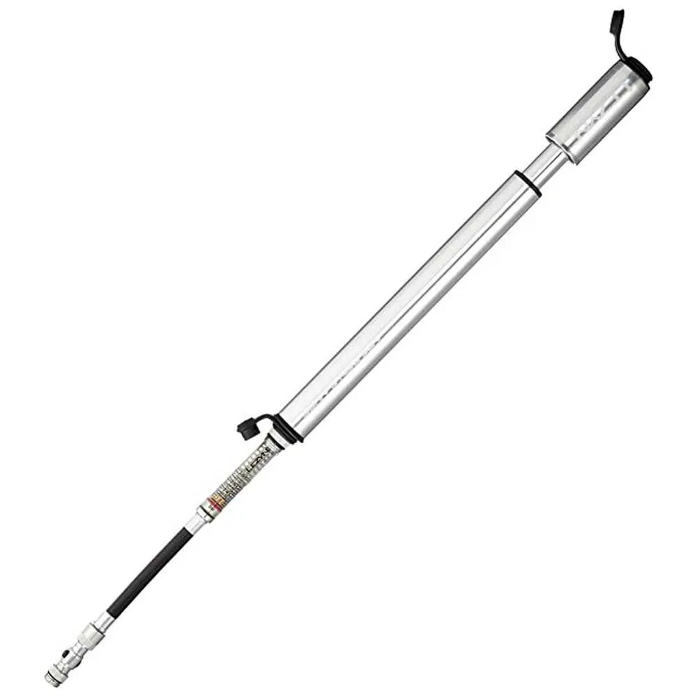Lezyne Gauge Drive Hp Mini-pumpe, Silver, 232mm / 120psi Lezyne Gauge Drive Hp Mini-pumpe, Silver, 232mm / 120psi