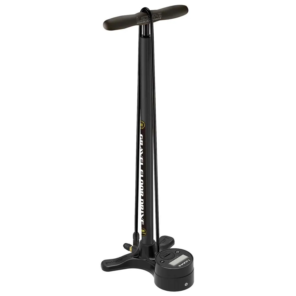 Lezyne Gravel Digital Drive Standpumpe, Black, 100psi Lezyne Gravel Digital Drive Standpumpe, Black, 100psi
