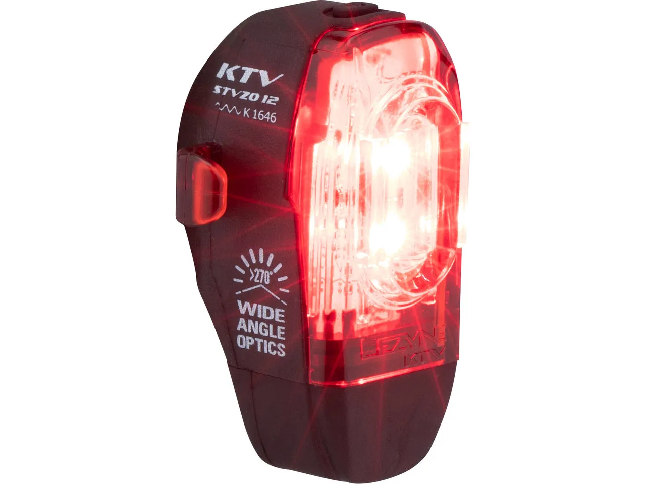 Lezyne KTV Drive LED Rücklicht mit StVZO-Zulassung, Schwarz, one_size