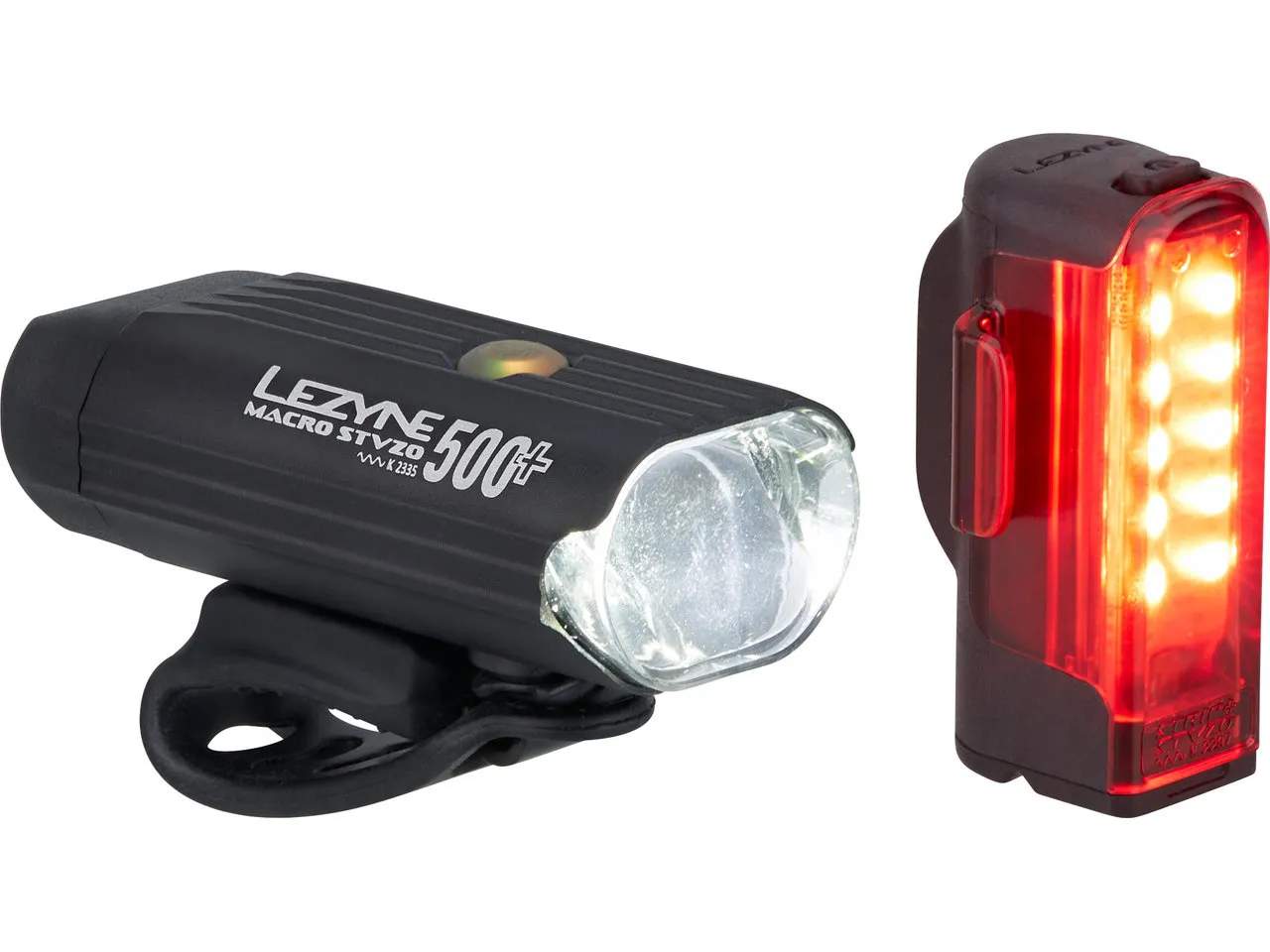 Lezyne Macro 500 + Strip Beleuchtungsset mit StVZO-Zulassung, Schwarz, 500 Lumen Lezyne Macro 500 + Strip Beleuchtungsset mit StVZO-Zulassung, Schwarz, 500 Lumen