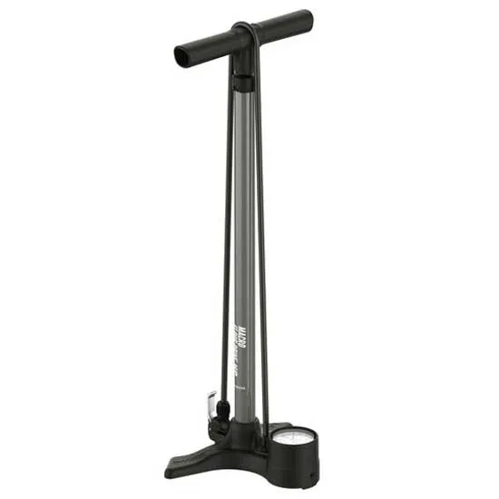 Lezyne Macro Drive Dv Flat Standpumpe, Silver, 220psi Lezyne Macro Drive Dv Flat Standpumpe, Silver, 220psi