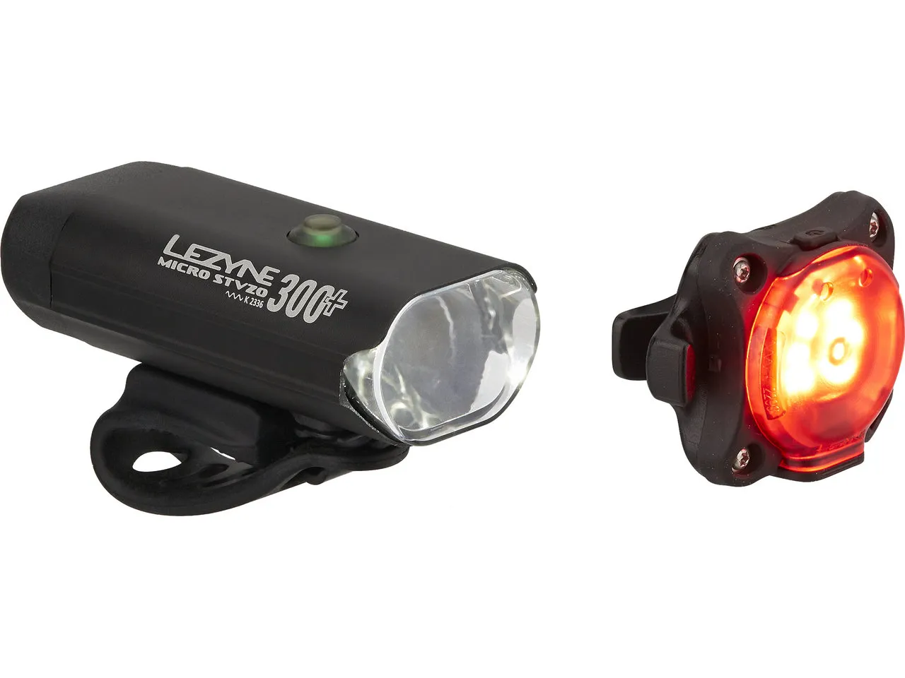 Lezyne Micro 300 + Zecto Beleuchtungsset mit StVZO-Zulassung, Schwarz, 300 Lumen Lezyne Micro 300 + Zecto Beleuchtungsset mit StVZO-Zulassung, Schwarz, 300 Lumen