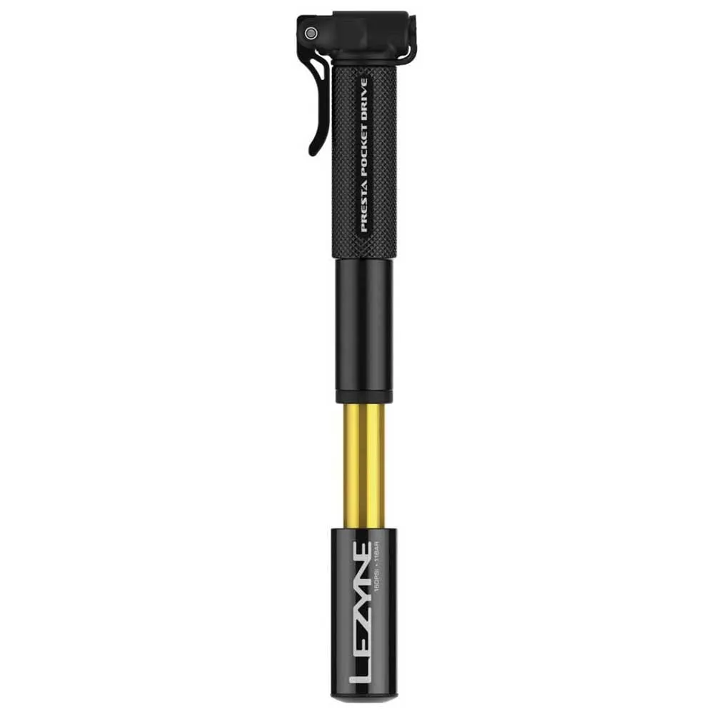 Lezyne Presta Pocket Drive Mini-pumpe, Black, 160psi Lezyne Presta Pocket Drive Mini-pumpe, Black, 160psi