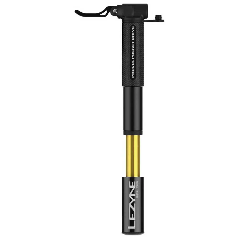 Lezyne Presta Pocket Drive Mini-pumpe, Black, 160psi Lezyne Presta Pocket Drive Mini-pumpe, Black, 160psi