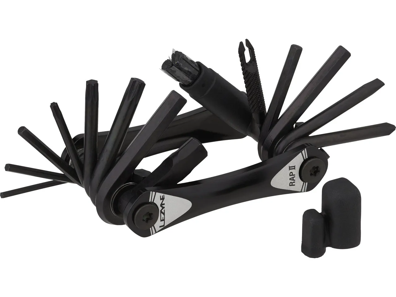 Lezyne RAP II 13 Multitool mit Tubeless Reparaturset, Schwarz, one_size Lezyne RAP II 13 Multitool mit Tubeless Reparaturset, Schwarz, one_size