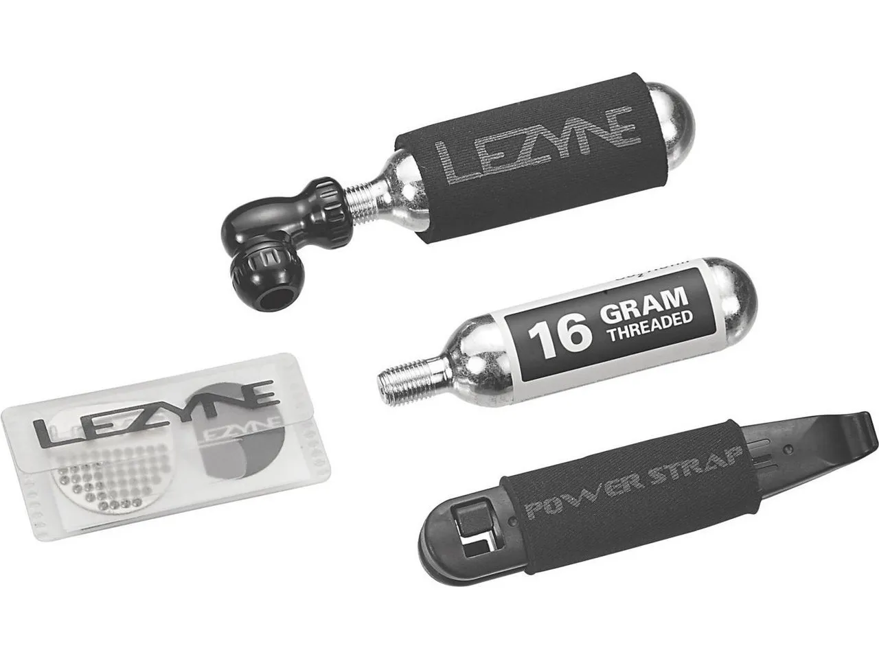Lezyne Repair Kit CO2 Pumpe, Black / silver, One Size Lezyne Repair Kit CO2 Pumpe, Black / silver, One Size