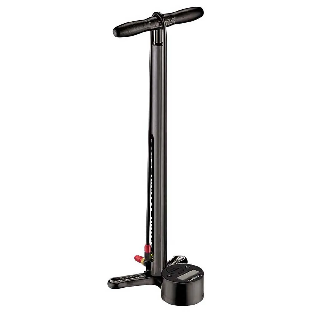 Lezyne Steel Digital Drive Standpumpe, Dark grey, 220psi Lezyne Steel Digital Drive Standpumpe, Dark grey, 220psi