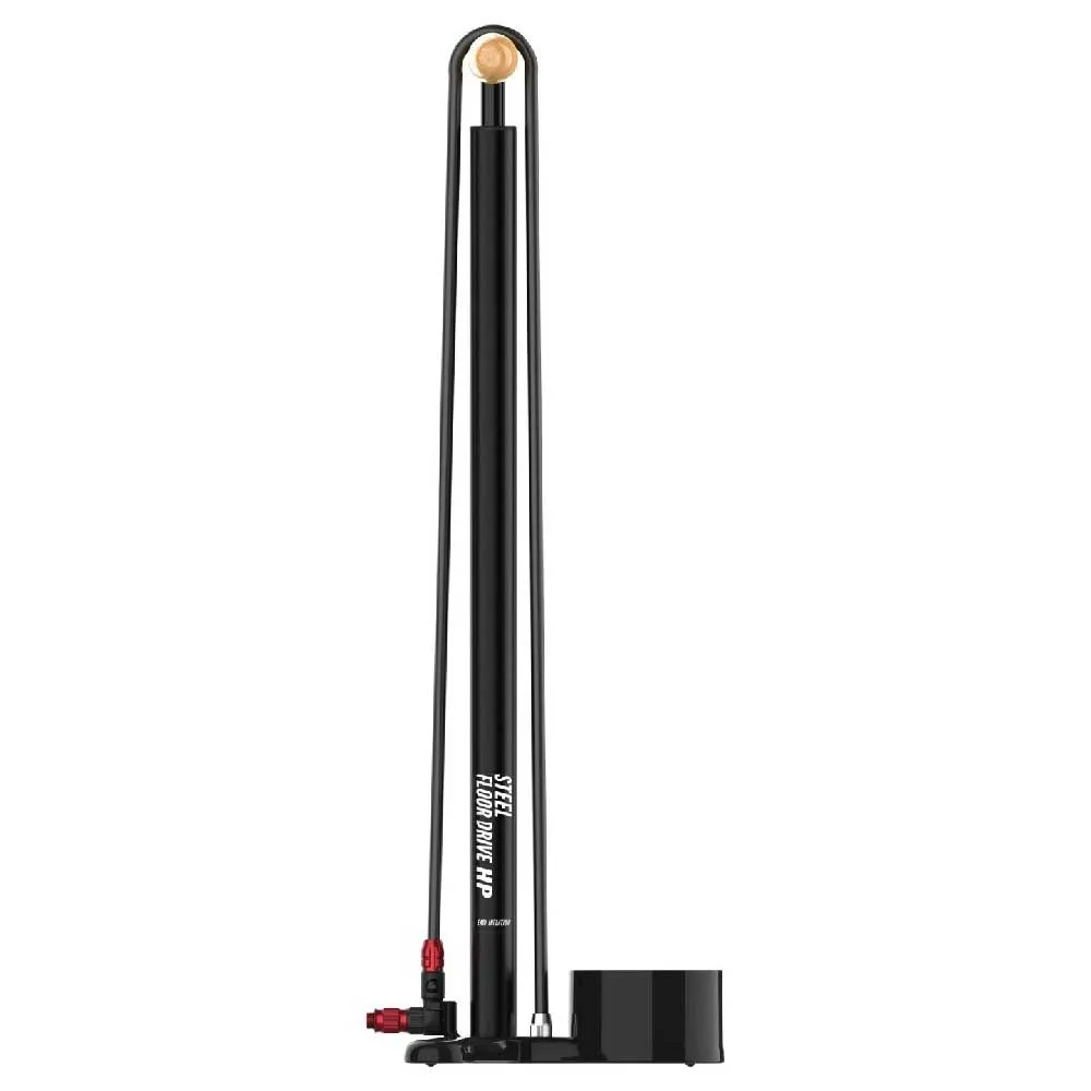 Lezyne Steel Floor Drive 3.5 Standpumpe, Flat grey, 220psi